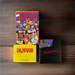 Dr. Mario NES 1990 Complete in Box CIB w/ Manual & Sleeve – UNTESTED Original